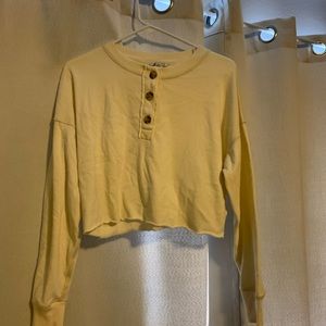 cropped american eagle sweatshirt